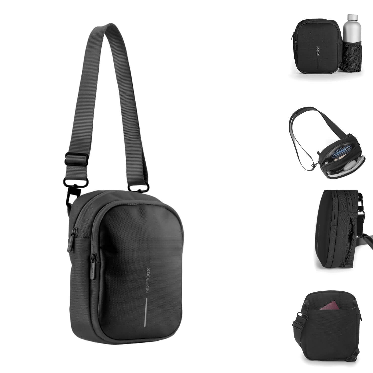 Boxy Sling - Unisex torbica preko ramena 7 Boxy Sling Crni Torbica preko ramena